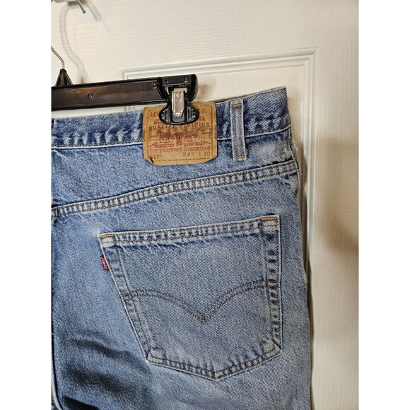 Levis 517 Jeans 42x30 Blue Denim Bootcut Cowboy Vintage Made in USA 1999 - Picture 8 of 10